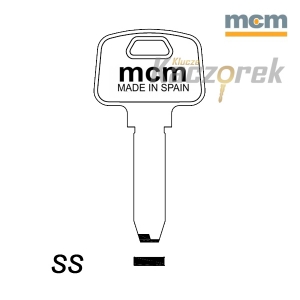 Mieszkaniowy 084 - klucz surowy mosiężny - MCM - SS